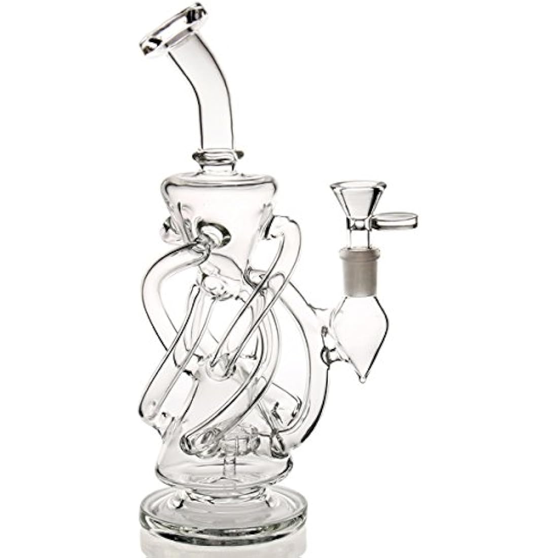 Bong Black Cup Bong Small Recycler Bongs 14.4 mm Bong Bowl 2 Types of Accessories 2 Types of Use (8)-0