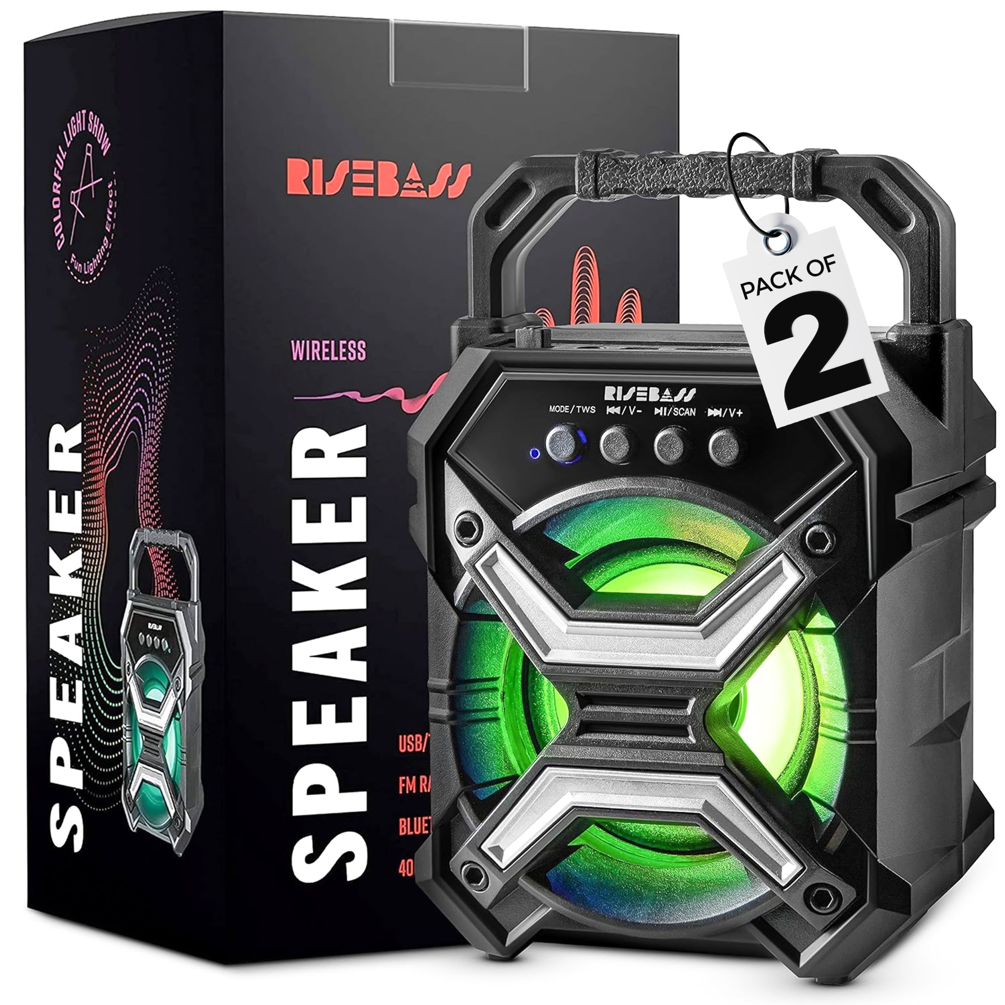 7-inch Portable Wireless Bluetooth Speaker w/ TWS Function